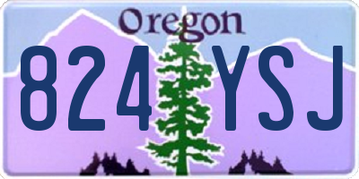 OR license plate 824YSJ
