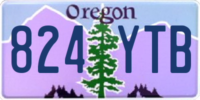 OR license plate 824YTB