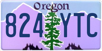 OR license plate 824YTC