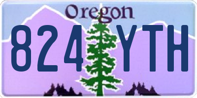 OR license plate 824YTH