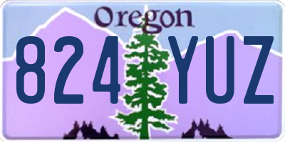 OR license plate 824YUZ