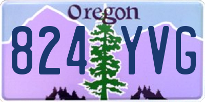 OR license plate 824YVG