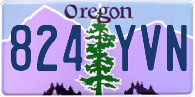 OR license plate 824YVN