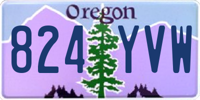 OR license plate 824YVW