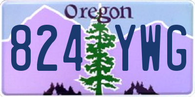 OR license plate 824YWG