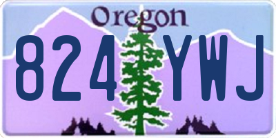 OR license plate 824YWJ
