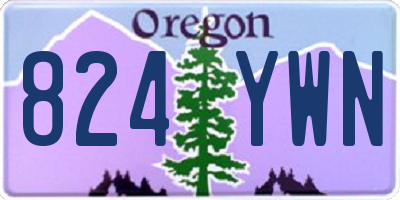 OR license plate 824YWN