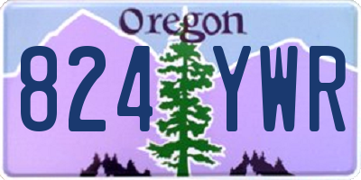 OR license plate 824YWR