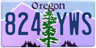 OR license plate 824YWS