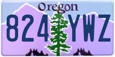 OR license plate 824YWZ