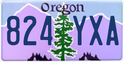 OR license plate 824YXA