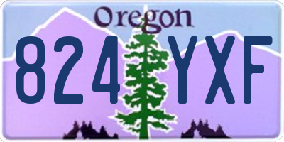 OR license plate 824YXF