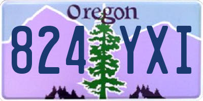 OR license plate 824YXI