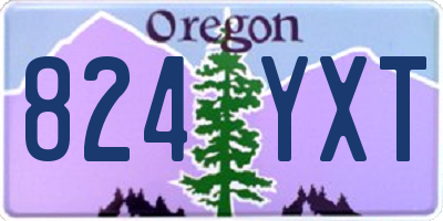 OR license plate 824YXT