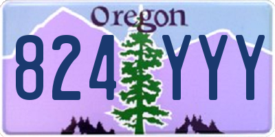 OR license plate 824YYY