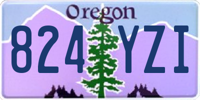 OR license plate 824YZI
