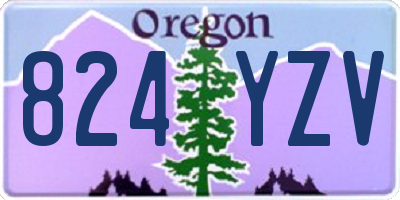OR license plate 824YZV