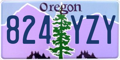 OR license plate 824YZY