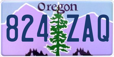 OR license plate 824ZAQ