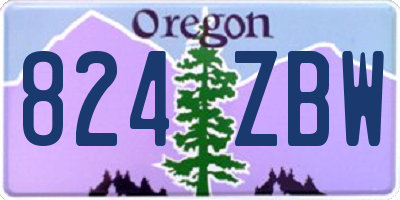 OR license plate 824ZBW