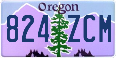 OR license plate 824ZCM