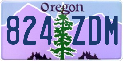 OR license plate 824ZDM