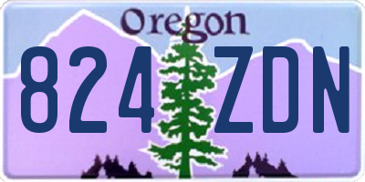 OR license plate 824ZDN