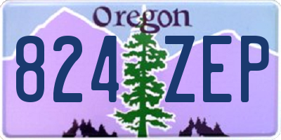 OR license plate 824ZEP
