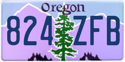 OR license plate 824ZFB