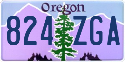 OR license plate 824ZGA