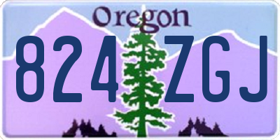 OR license plate 824ZGJ