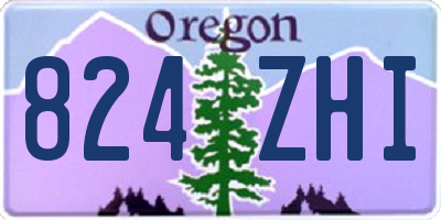 OR license plate 824ZHI