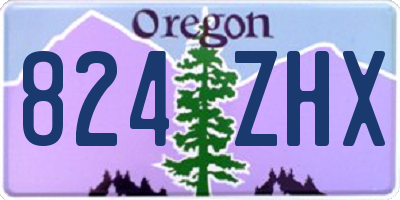 OR license plate 824ZHX