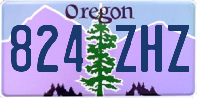 OR license plate 824ZHZ