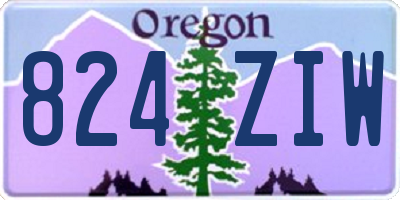 OR license plate 824ZIW