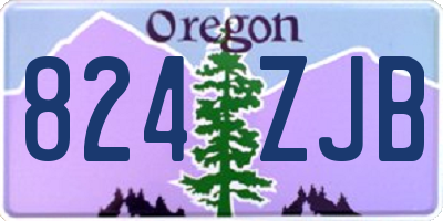 OR license plate 824ZJB
