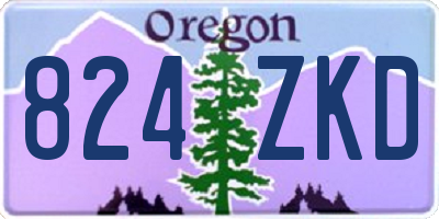 OR license plate 824ZKD