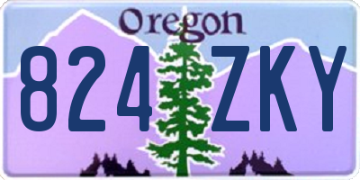 OR license plate 824ZKY