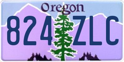 OR license plate 824ZLC