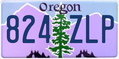 OR license plate 824ZLP