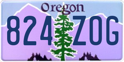 OR license plate 824ZOG
