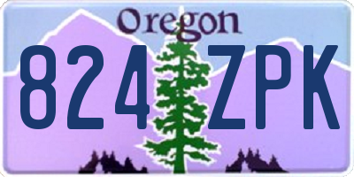 OR license plate 824ZPK