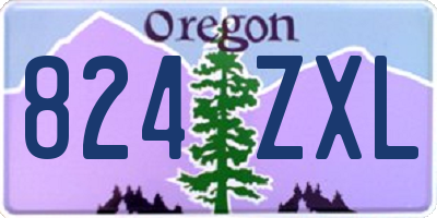 OR license plate 824ZXL