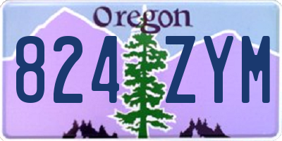 OR license plate 824ZYM