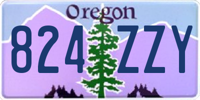OR license plate 824ZZY