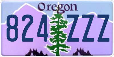 OR license plate 824ZZZ