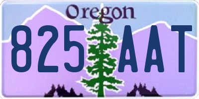 OR license plate 825AAT
