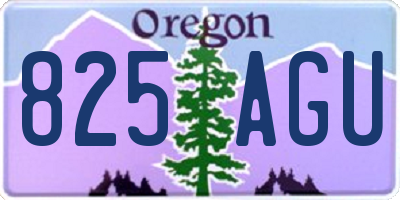OR license plate 825AGU