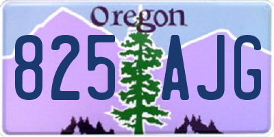 OR license plate 825AJG