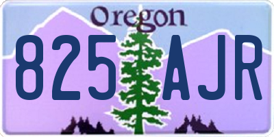 OR license plate 825AJR